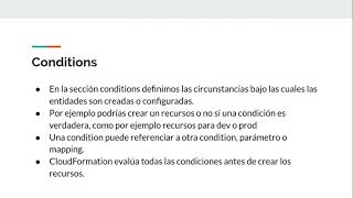 18 Conditions  AWS CloudFormation  Infraestructura como codigo ITnnovaTech [upl. by Ardnaiek]