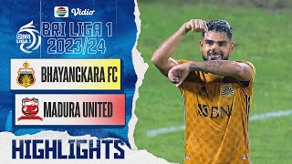 Bhayangkara Presisi Indonesia VS Madura United FC  Highlights  BRI Liga 1 202324 [upl. by Apurk]