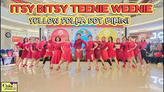 ITSY BITSY TEENIE WEENIE YELLOW POLKA DOT BIKINI  Line Dance  Demo by Chika amp Friends  MCC Class [upl. by Gussy]