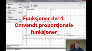 Funksjoner del 4 Omvendt proporsjonale funksjoner [upl. by Netloc]