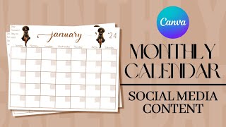 How To Design a Calendar in Canva [upl. by Atibat]