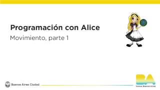 Programación con Alice Movimiento parte 1 [upl. by Ecad]