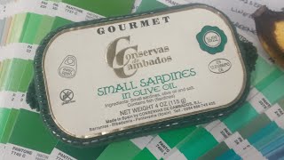 Conservas de Cambados small sardines review [upl. by Lemuel]