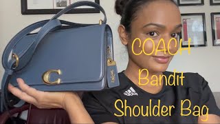 Coach Bandit Shoulder Bag in Denim ♥️How to turn it into Top Handle bag ♥️First Bag of 2024♥️ [upl. by Troth]