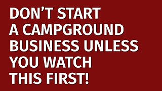 How to Start a Campground Business in 2024  Free Campground Business Plan Included  Ideas [upl. by Ennairoc]