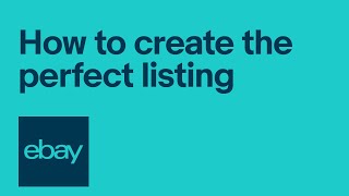 eBay Selling 101 4 components of a perfect listing [upl. by Byrdie]