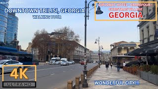 4K HDR Amazing Downtown Tbilisi Georgia Walking Tour [upl. by Evoy]