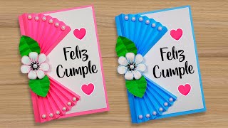 🌺🎀Hermosa idea tarjeta de cumpleaños hecha a mano🎀🌺Beautiful Handmade Birthday card🌹 [upl. by Aja]