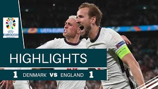 Denmark vs England  Euro 2024 Highlights [upl. by Ateekram237]