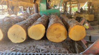 Sawing white oak and a little sawmill tour 81 [upl. by Hales]