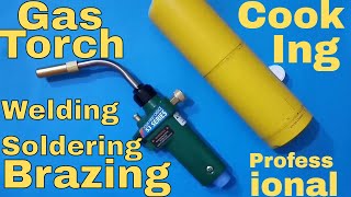 Brazing Soldering Welding Gas Torch  Propane Mapp Gas Blowtorch [upl. by Eugen]