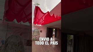 Toldo Corredizo en Coversol Rojo Somos Fabricantes wwwloneravegacomar toldos [upl. by Ahseinar958]