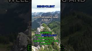 OneMinute Vocabulary What Is Benevolent  Learn English Quickly [upl. by Dita]