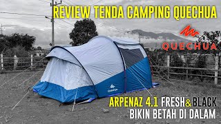 Review Tenda Quechua Arpenaz Family 41 Fresh amp Blcak [upl. by Arekat]