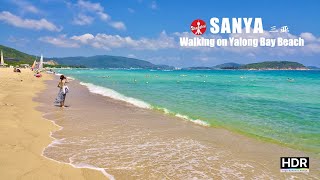 Walking on Chinas Beaches  Yalong Bay Beach Sanya Hainan Island  4K HDR  中国的海滩  亚龙湾  海南省三亚市 [upl. by Danas]