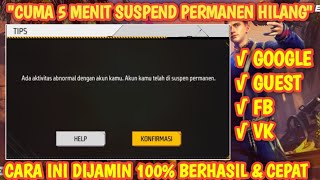 Cara Mengatasi akun Ff Kesuspend terbaru 2024  Cara mengatasi Suspend Permanen akun Ff Work 100 [upl. by Allecsirp955]