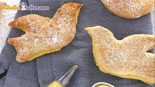 COLOMBINE PASQUALI DI PASTA SFOGLIA DOLCI DI PASQUA  Ricetta in 1 minuto [upl. by Zarihs]