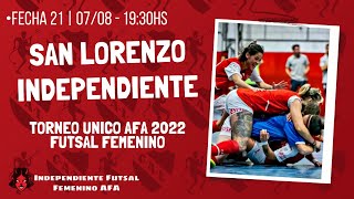 Futsal Femenino INDEPENDIENTE vs SAN LORENZO EN VIVO [upl. by Ennaylil]