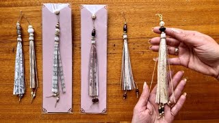 Large Paper Tassels from 6x6 Paper  Tutorial [upl. by Weyermann609]