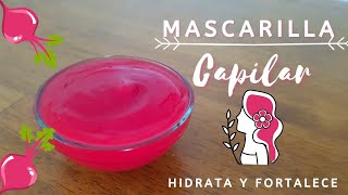 💜 Mascarilla capilar casera de remolachabetarragabetabel 😍  Hidrata y fortalece el cabello [upl. by Yreva]