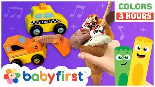 Toddler Learning Video  COLOR CREW  FULL COMPILATION  Songs Magic amp More  3 Hours  BabyFirstTV [upl. by Nnaarat356]