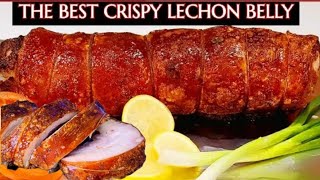 Simply Way to Cook Cebu Lechon Belly  Roasted Pork Lechon Belly  Roast Pork in Oven [upl. by Akirahc]