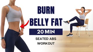 20 MIN Seated Abs Workout  Lose Belly Fat amp Get Abs [upl. by Urbanus628]