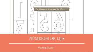 Números de lija Montessori [upl. by Afton451]