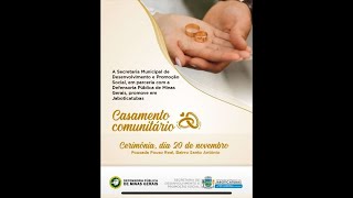 Casamento Comunitário Jaboticatubas 2022 canaldanielrodrigues [upl. by Nosylla]