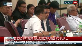 Reporter denies De Castro was source in articles cited in impeach rap [upl. by Derry]