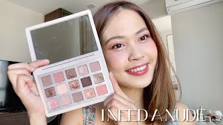 NATASHA DENONA  I Need A Nude Eyeshadow Palette Review [upl. by Lithea994]