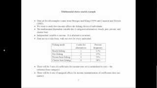 Multinomial Probit and Logit Models Example [upl. by Alaik]