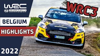 WRC3 Highlights  WRC Ypres Rally Belgium 2022 [upl. by Leiuqeze]