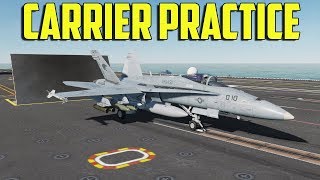 DCS FA18C  Carrier Practice [upl. by Balbinder]