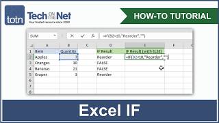 How to use the IF function in Excel [upl. by Ymrots583]