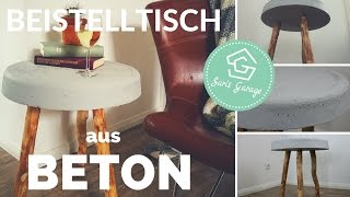 Betontisch selber bauen  Beistelltisch DIY  Tisch aus Beton  Beton Deko  Betonmöbel [upl. by Amalita799]