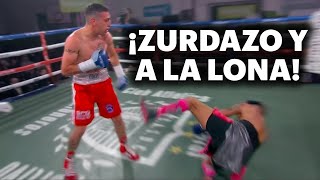 ¡TREMENDA PIÑA 🥊 UNA ZURDA QUE ENTRÓ COMO UNA BOMBA Y DESPLOMÓ A SU RIVAL POR LA LONA 💣 [upl. by Oriana]