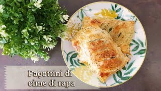 Fagottini di cime rapa  ricetta di Creativa in cucina [upl. by Eveineg112]