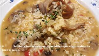 ARROZ CALDOSO con CONEJO y SETAS [upl. by Bremer711]