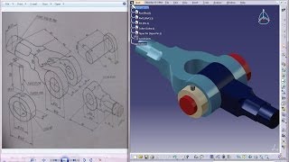 Catia V5 TutorialProduct Engineering DesignHow to Create Knuckle JointEasy Steps BeginnersP1 [upl. by Blasius48]