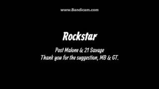 Rockstar  Post Malone CLEAN LYRICS [upl. by Aala]