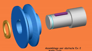 Assemblage par obstacles dun arbre avec une poulie [upl. by Silsbye]