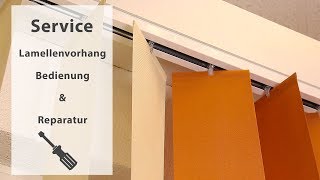 Lamellenvorhang Bedienung und Reparatur [upl. by Norbert]