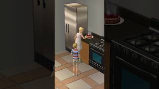 Let’s steal the cheesecake 🍰 sims sims2 thesims thesims2 cheesecake dessert siblings family [upl. by Niveek]