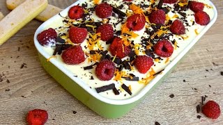 Tiramisù ohne Ei mit Zitrusfrüchten und Himbeeren [upl. by Rodger884]