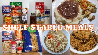 SHELF STABLE PANTRY MEALS  EMERGENCY PREPPER MEALS  PANTRY CHALLENGE  BUDGET MEALS  EPISODE 3 [upl. by Niwdog]