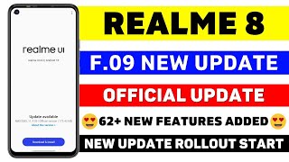 Realme 8 F09 Update  Realme 8 new update  Realme 8 update  Realme 8 4G new update 🔥🔥 [upl. by Eelasor]