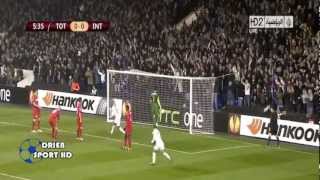 Tottenham hotspur Vs Inter milan 30 highlights and Goals 732013 Europa League [upl. by Siclari]