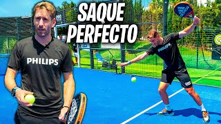 APRENDE el SAQUE de PÁDEL  Tutorial Sacar Perfecto con Álex Ruiz [upl. by Vernen]