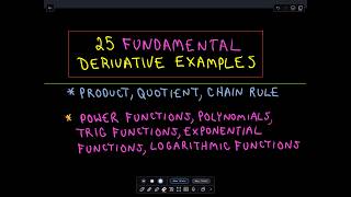 ❖ Lots of Different Derivative Examples ❖ [upl. by Mamie]